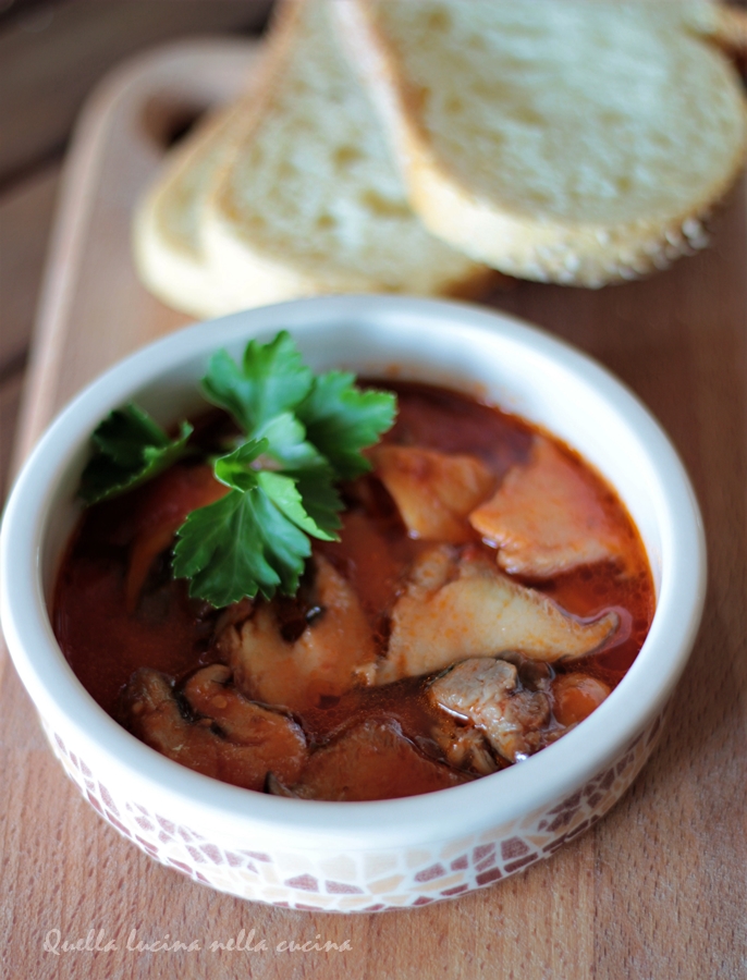 zuppa di funghi cardoncelli