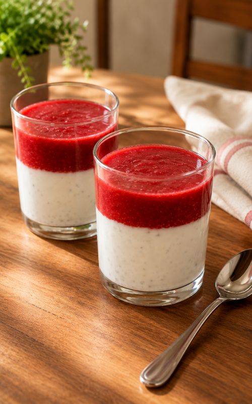 risolatte con salsa di fragole bimby
