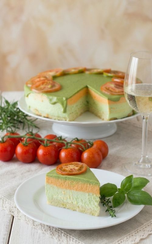 torta fresca di fagiolini e pesto