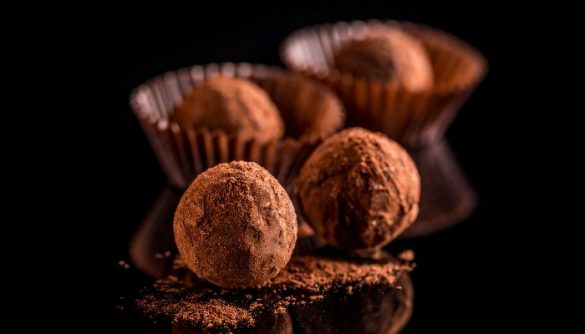 tartufi di castagne e cioccolato