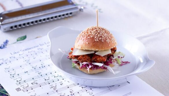 hamburger di salsiccia