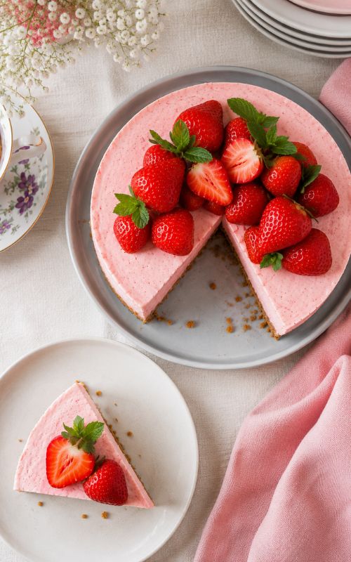 cheesecake fresca alle fragole